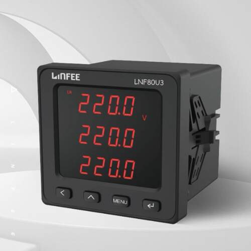 领菲linfeeLNF80U3智能电测仪表多功能斯菲尔三相数显电流电压表