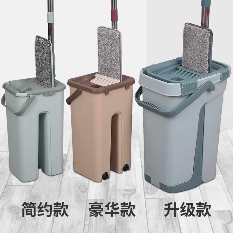 刮刮乐拖把家用一拖净拖布拖地神器懒人免手洗平板拖墩布干湿两用