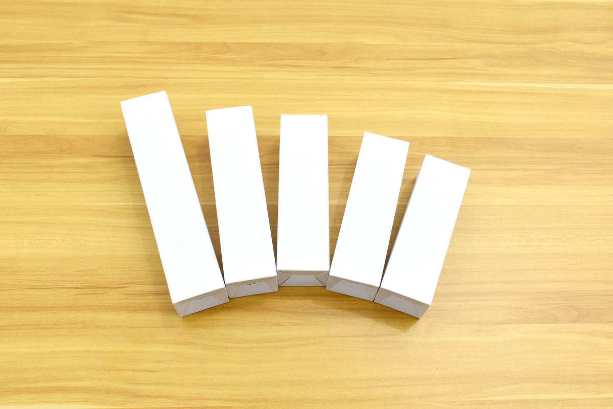 картон 小尺寸现货白卡纸盒21x21x121mm通用现货白卡盒包装盒空白纸盒