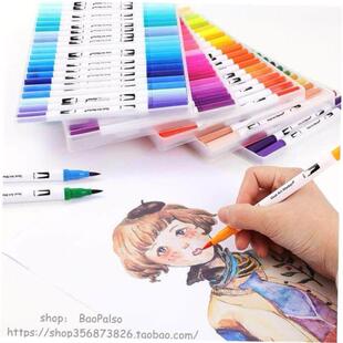 FineLiner Drawing Watercolor Marker Pens Dual Tip Brush pen