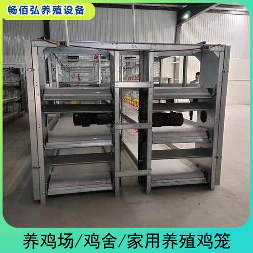 全自动肉鸡笼框架肉笼鸡舍养鸡场用热镀锌工艺层叠式可供外贸