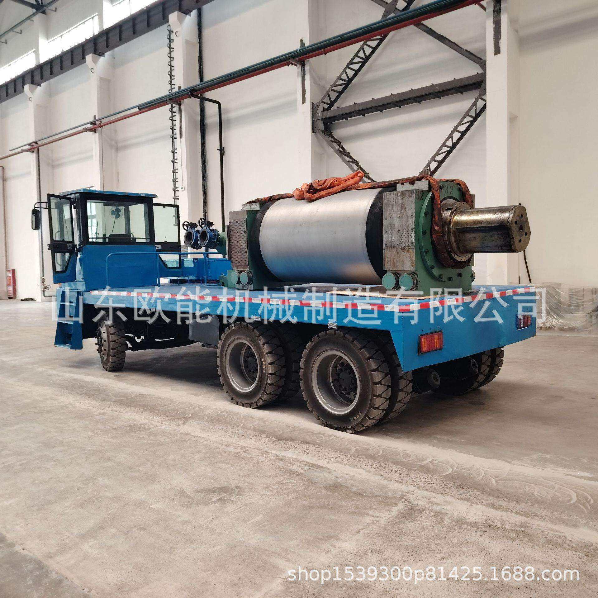 电动三轮平板重型货运车拉货拉设备四轮搬运车欧能工地新能源