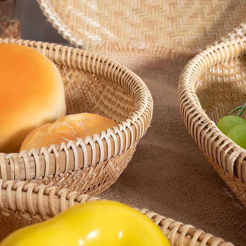 ZZ8N批发精编手工竹编制品家用水果竹篮子馒头筐收纳筐农家簸箕精,特色手工艺,竹编/竹雕,淘宝优惠券,粉丝福利购,淘宝优惠卷