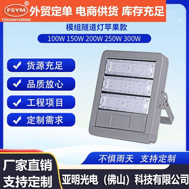 LED模组隧道灯苹果系列投光灯50W100W150W200W工程隧道灯厂家供应