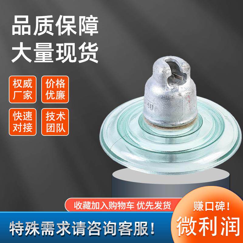 盘型悬式玻璃绝缘子LXP/Y(XWP)-70/146-1-2陶瓷钢防污U70BP-U120B图片