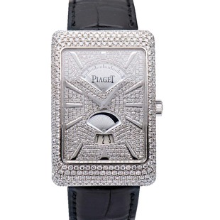 TIE系列18K白金后镶钻自动机械男表31 伯爵BLACK 46mm 9.8新