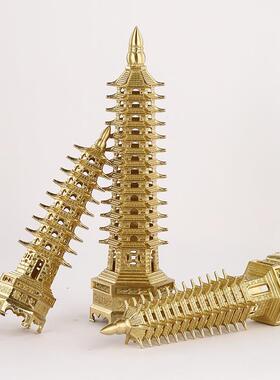 厂家现货铜文昌塔 九层十三层铜塔家居摆件工艺品 铜文昌塔