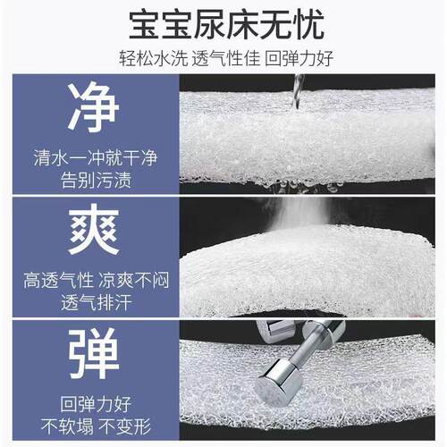 跨境4D空气纤维床垫可水洗家用3d榻榻米拼接睡垫学生宿舍三折垫