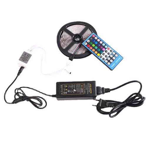 热销12V 5050RGBW灯条 控制器 12V5A电源套装 每米60灯 吸塑套装