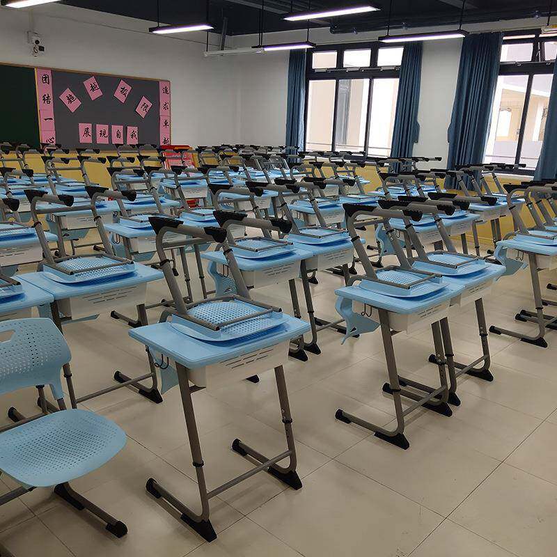 新品直销课桌椅培训班可升降塑料学习桌学校辅导班中小学生课桌