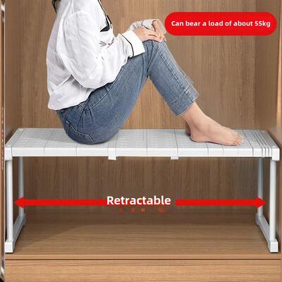 可调节的壁橱组织者储物架壁挂式DIY