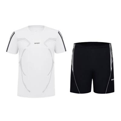 Men’s 2-Piece Gym Set – Breathable Athletic T-Shirt &