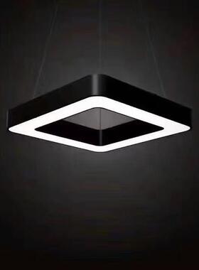 高端创意异形led吸吊两用型吊灯光源不眩光铁艺制炫彩馆展厅