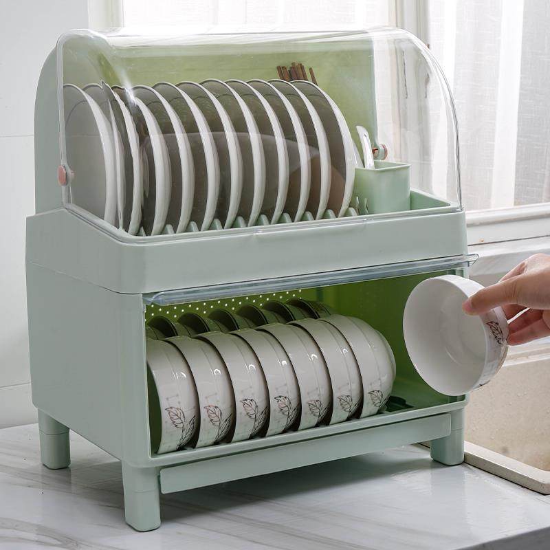 厨房装碗碟碗盘收纳箱置物架沥水架家用放碗晾碗架碗筷餐具收纳盒,厨房/烹饪用具,碗架,淘宝优惠券,粉丝福利购,淘宝优惠卷