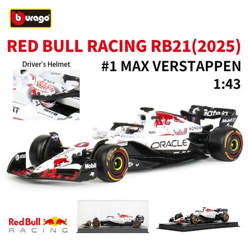 比美高1:43红牛RB21方程式F1赛车模型2025仿真合金车模维斯塔潘