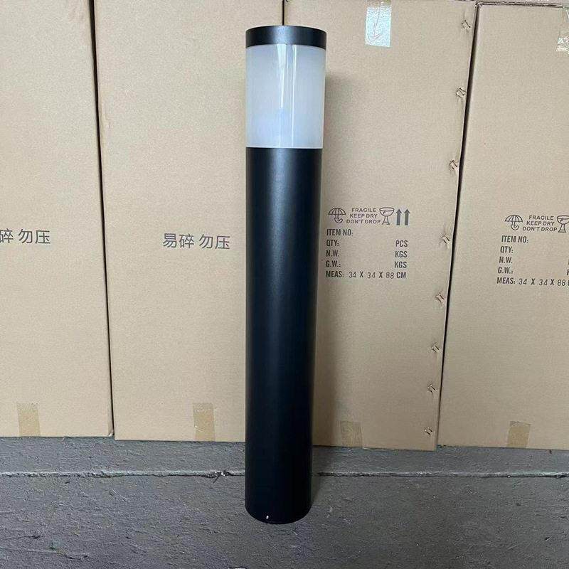 铝材圆柱草坪灯120铝管LED10瓦亚克力灯罩花园庭院落地草坪灯
