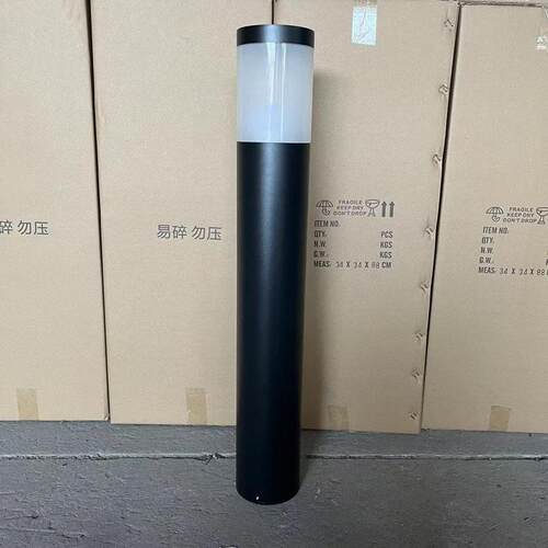 铝材圆柱草坪灯120铝管LED10瓦亚克力灯罩花园庭院落地草坪灯