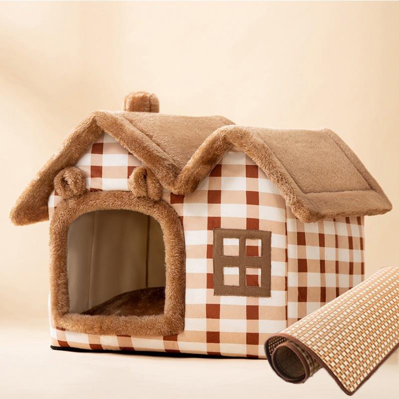 正品猫窝四季用冬季通保暖封床闭猫猫屋猫房子幼猫猫别墅宠式物神