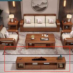 小茶几1个意式 五人位 单人位1个 电视柜 极简风实木床 贵妃