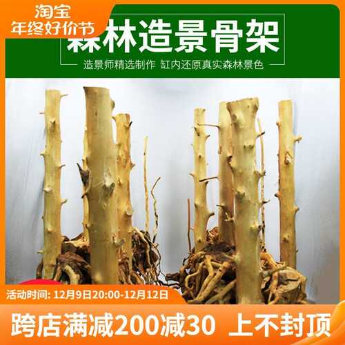 沉木森林造景骨架成品水族鱼缸草缸新手客厅装饰针木瘤木刺木套餐