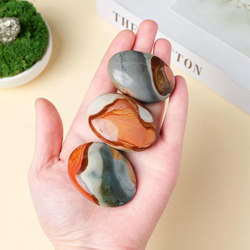 天然海洋石手把玩水晶原石打磨能量石精油按摩石鱼缸装饰石