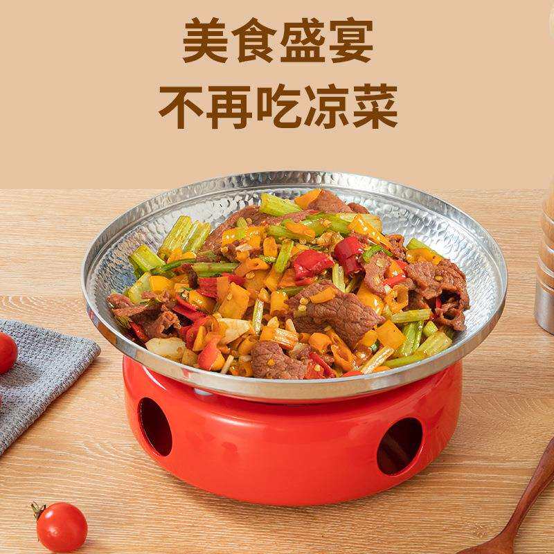 酒精炉干锅中式小火锅家用高端不锈钢干锅暖汤炉固体牛蛙酒精锅仔