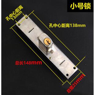 外装门锁老式防盗锁不锈钢铁拉闸门栅栏移门锁大门拉门双舌碰锁
