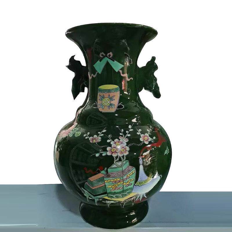 陶瓷器中式博古架装饰品花瓶摆件客厅插花酒柜高级感工艺品