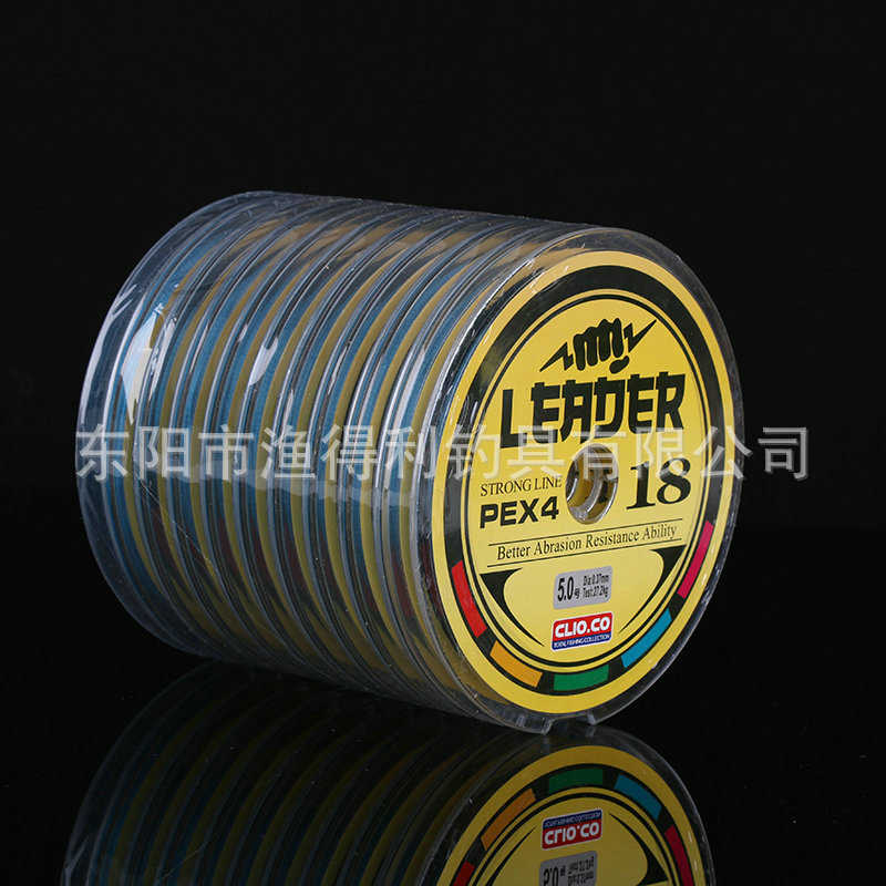 渔得利1000米10连盘4编五彩单色大力马鱼线编织线pe线源头厂家