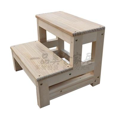 实木家用梯2步楼梯阳台阶梯子踏步登高窗台阶脚踏3小双层活动梯凳