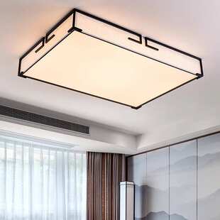 新中式 吸顶灯现代简约客厅灯长方形餐厅卧室书房圆形led吸顶灯