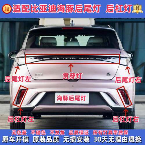比亚迪海豚后尾灯总成 组合后灯方向灯煞车灯倒车灯尾灯后贯穿灯