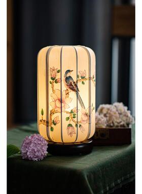 宋代美学新中式宫台灯卧室床头灯复古客厅茶室书房浪漫氛围台灯