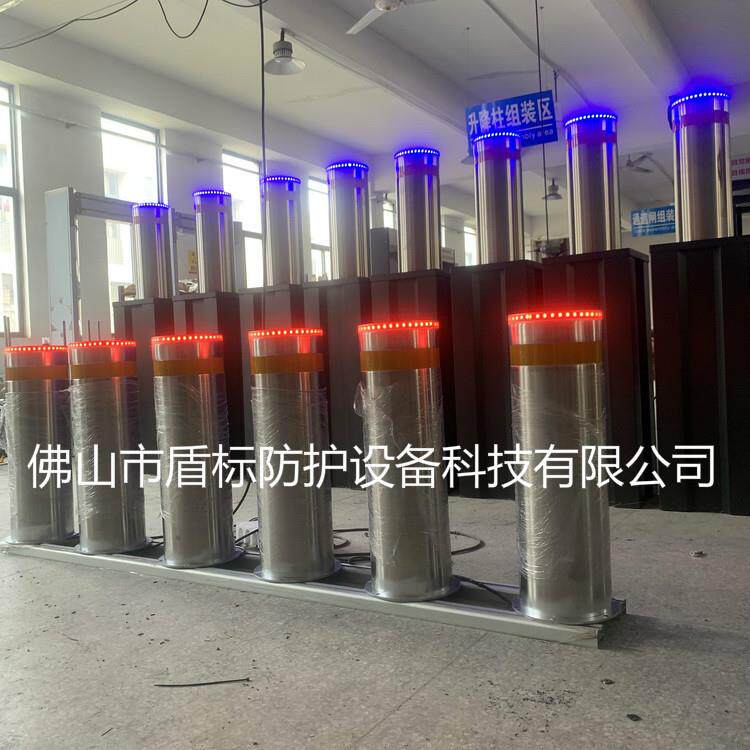 遥控自动升降柱大门外拦截车辆伸缩路柱不锈钢防恐挡车防撞路障