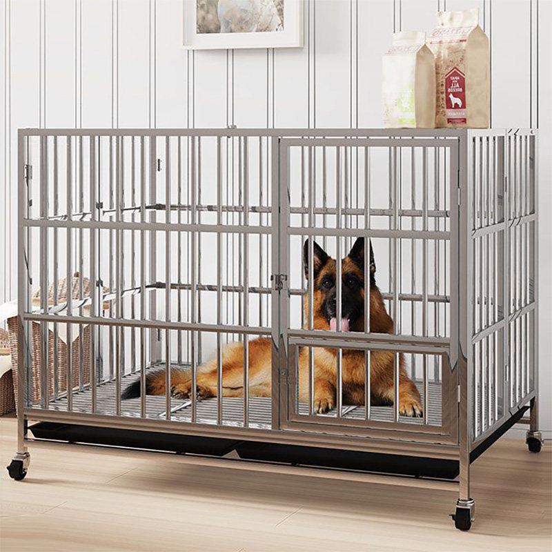 狗笼不锈钢超专科用中型犬笼拉布拉多柴犬特厚特大中小型室内狗笼