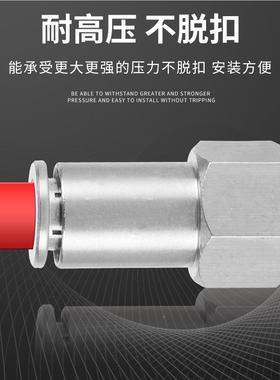 04不锈钢内P丝接头PCF直通内螺纹内牙6 8 10 13T2-01 02 04 65031