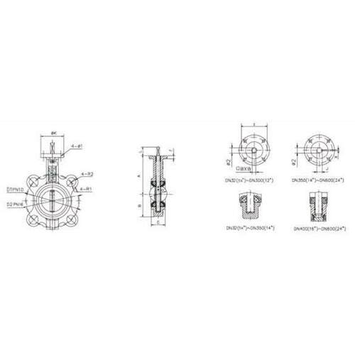 厂家直供动对夹软密气封蝶阀D671-10对X日高自动夹式蝶阀型全号规