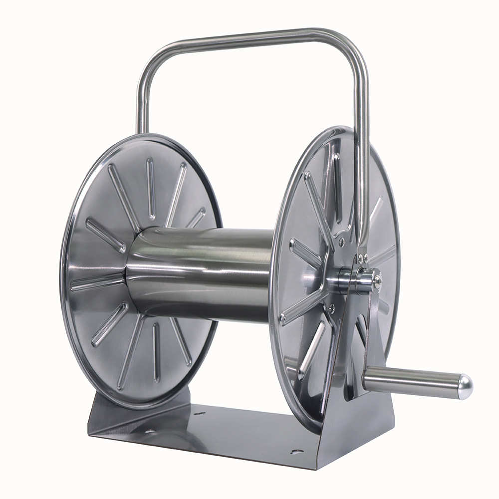 车卷高压不锈钢管园艺水管新款挂洗车金属收管式器收纳架水管