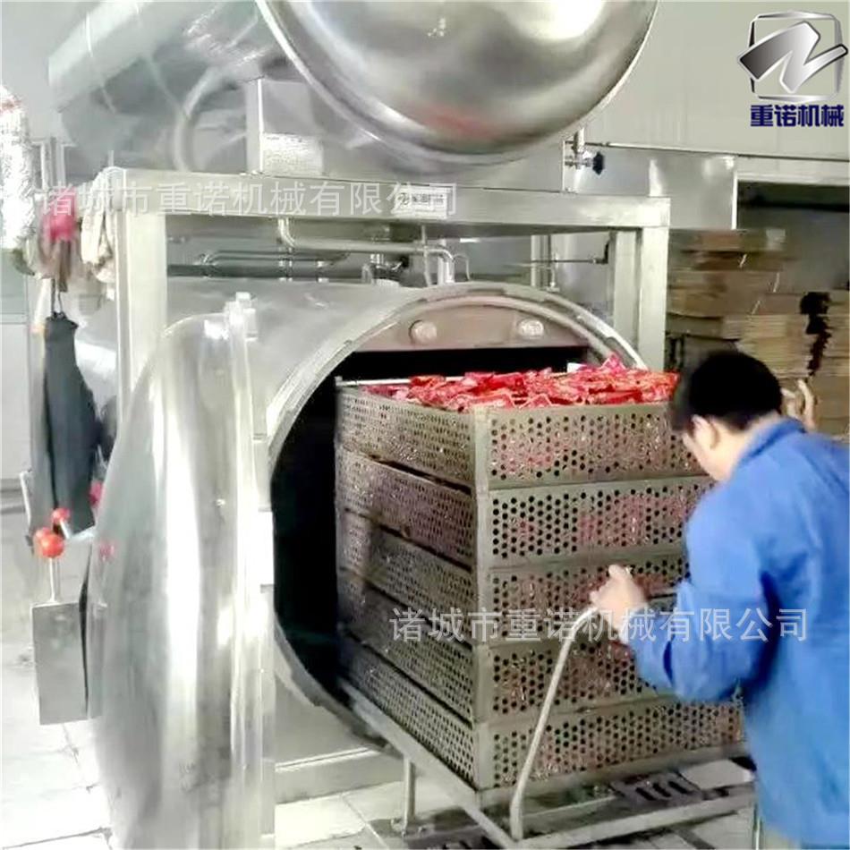 食品机械厂食品加工设备肉制品杀菌锅1200*3600半自动双层水浴