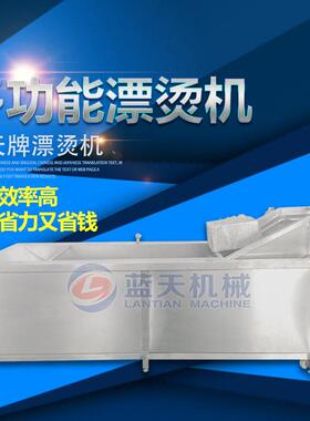材杀青漂烫机连续式金银花蒲公英材片固色蒸煮机漂烫杀菌机