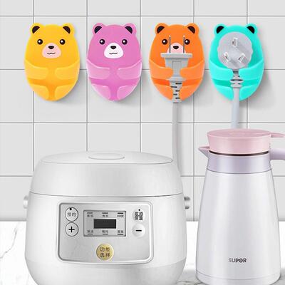 Multifunctional Plug Hook Creative Cartoon Socket Wire Adhes