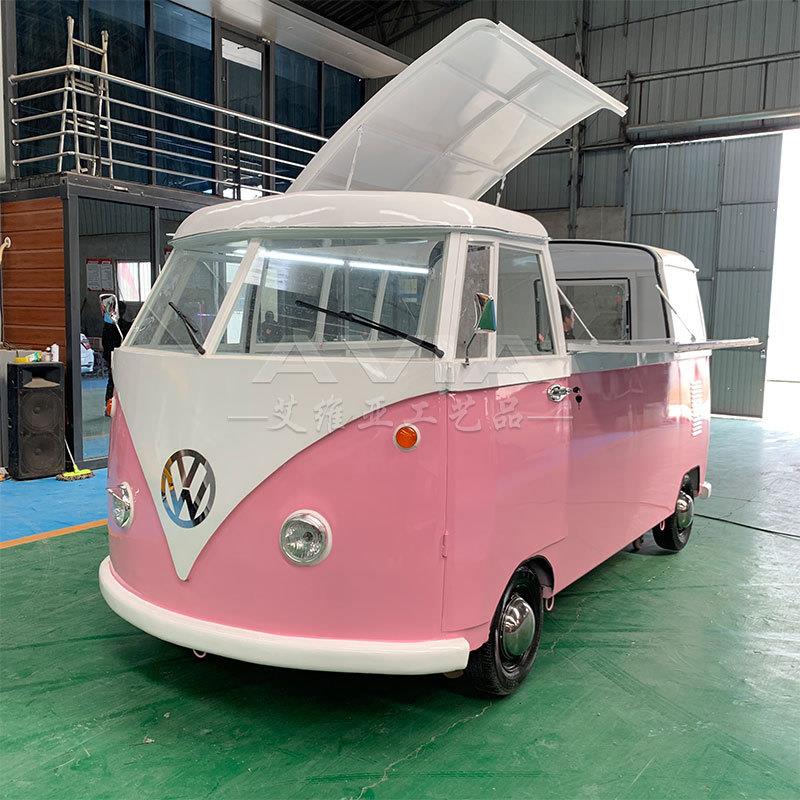 巴士T1移动餐车冰淇淋车商场美陈展示奶茶咖啡售货街景造型拍照车