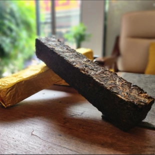 捡漏【1条】YC45 黄金条2012年云南普洱熟茶紧压茶300克/条库存