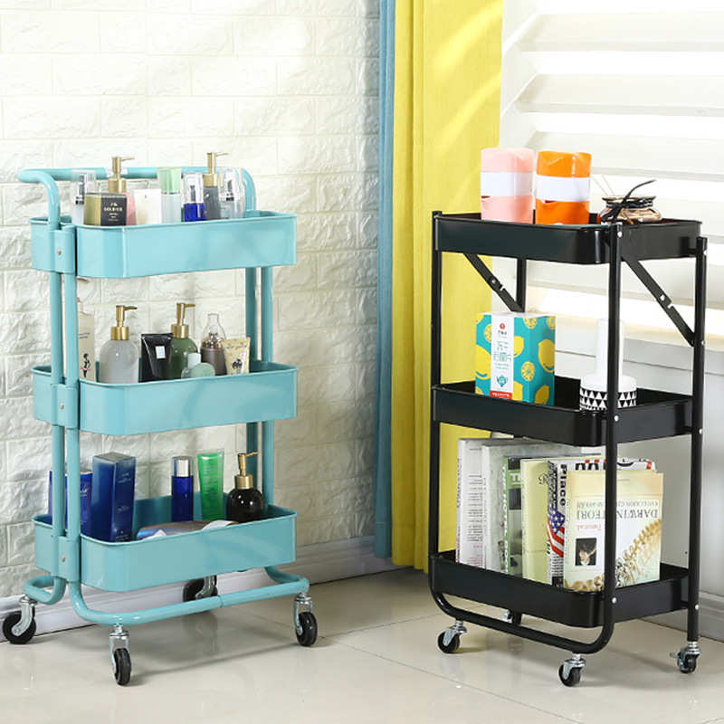 美容小推车理发店工具柜子发廊美发院置物架仪器气泡架子美甲