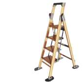 家用折叠铝合金室内伸缩升降加厚扶手楼梯四步多功能人字梯小梯子