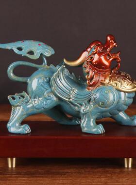 杨铜记0117铜貔貅厂铜彩铜貔貅霸王貔貅貔铜貅摆件家