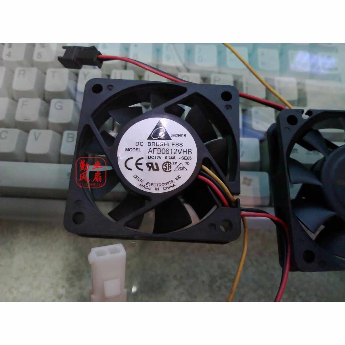 。台达 6cm6厘米机箱服务器风扇 6015 12V 0.24A AFB0612VHB