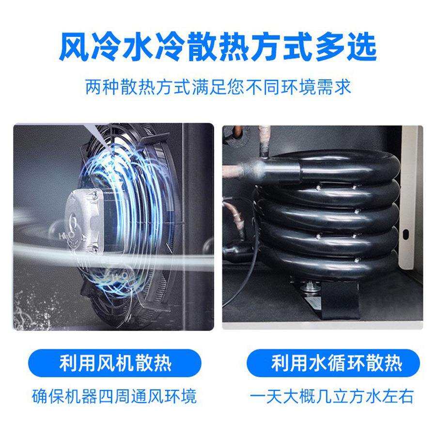 龙耀吧台蓝光制冰机商用不锈钢操作台奶茶店方块冰全自动制冰机