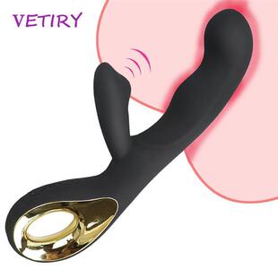 VETIRY Rabbit Vibrator G Spot Dual Vibration Dildo Female Va