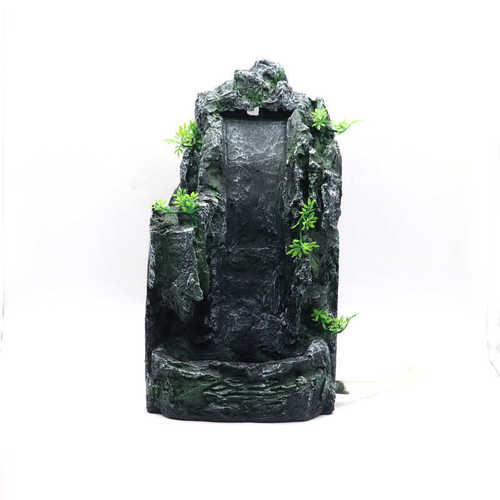 创意仿青龙石山景鱼缸流沙瀑布假山套餐diy造景水族 草缸大型山景